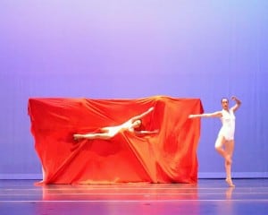 dancer in fabric