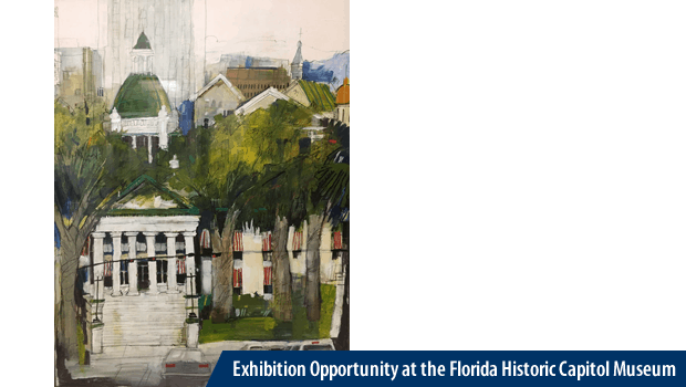 Painting of the Florida Historic Capitol (Courtesy of Dennis Campay, 2005)