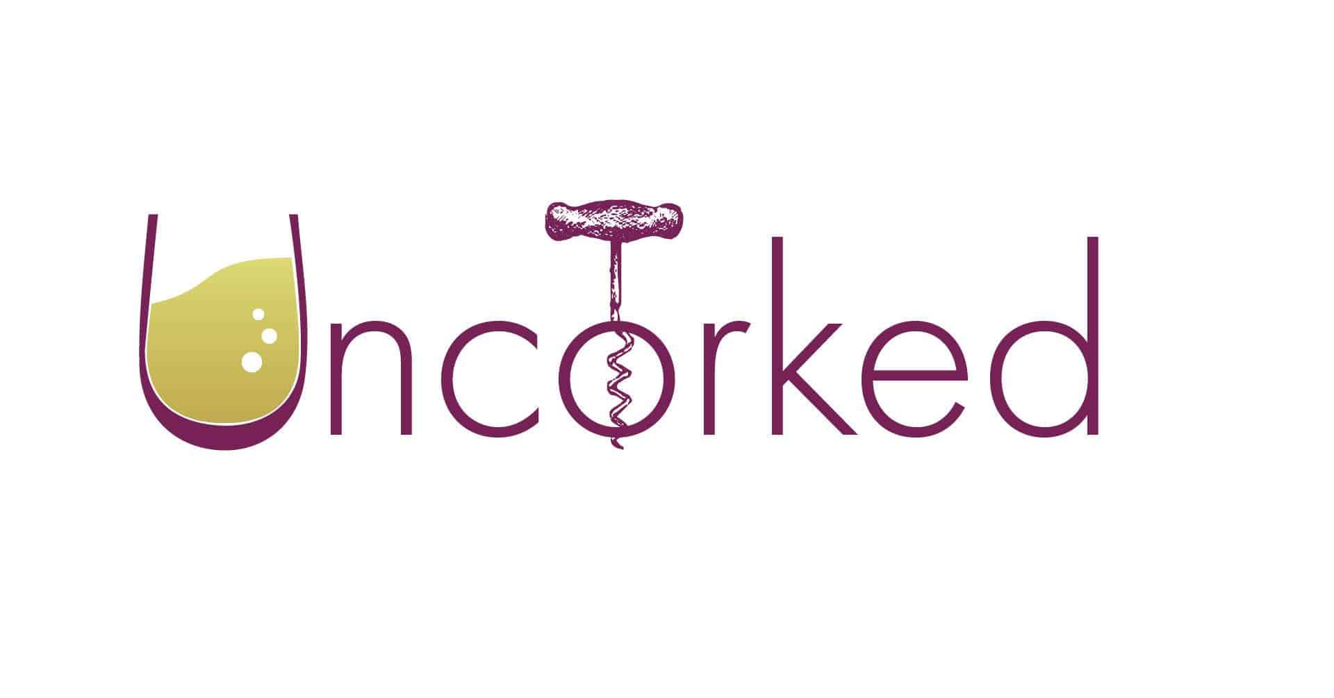 Uncorked, U is a wine glass, O has a cork screw in it.