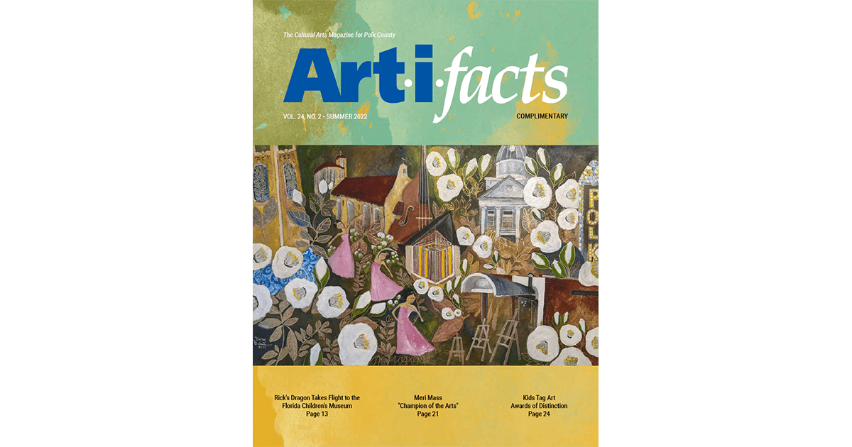 Front cover of Art-i-facts Magazine May-Aug 2022 Artwork by Betsy Bohrer