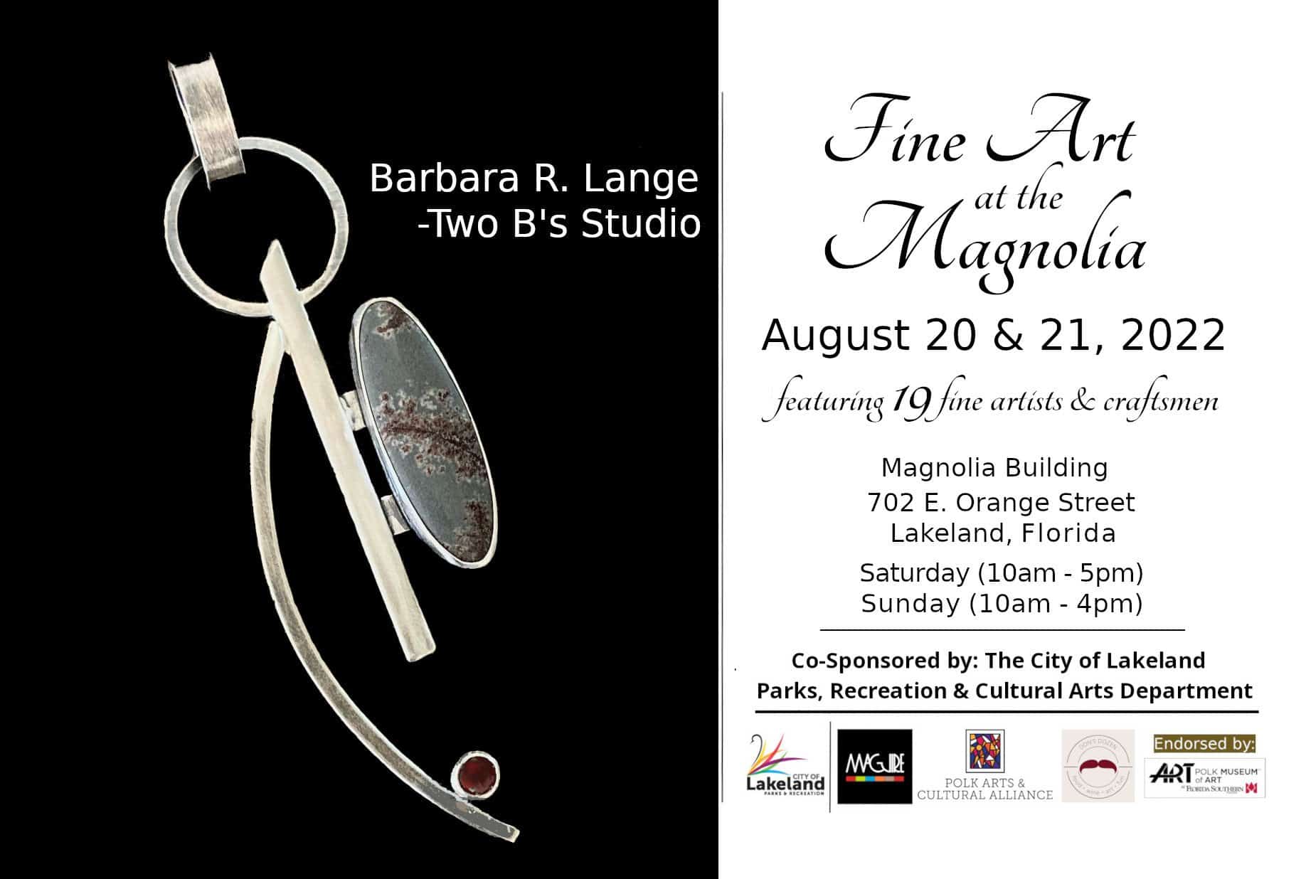 Barbara Lange❤ Two B's Studio Fine Art at the Magnolia 2022 - Fine Art Show & Scholarship