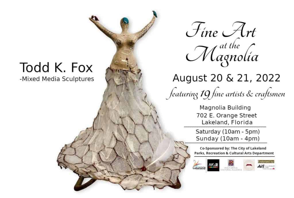 Fine Art at the Magnolia, Aug 20-21, Tom K Fox Mixed Media Sculpture