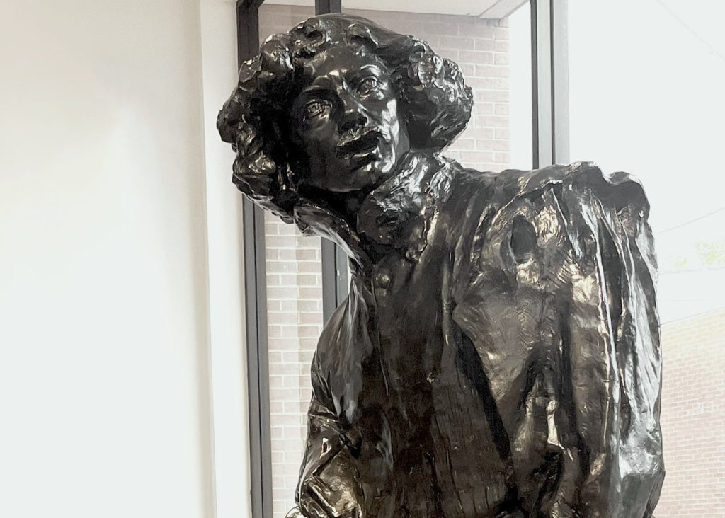 AUGUSTE RODIN, CLAUDE LORRAIN, MODELED 1889, MUSÉE RODIN CAST 5 OF 8, 1992 , BRONZE, COUBERTIN FOUNDRY, LENT BY IRIS CANTOR.